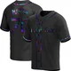 Tampa Bay Rays ＃70 Trevor Martin Men's Replica Holographic Alternate Jersey - Black