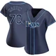 Tampa Bay Rays ＃70 Trevor Martin Women's Replica Alternate Jersey - Navy