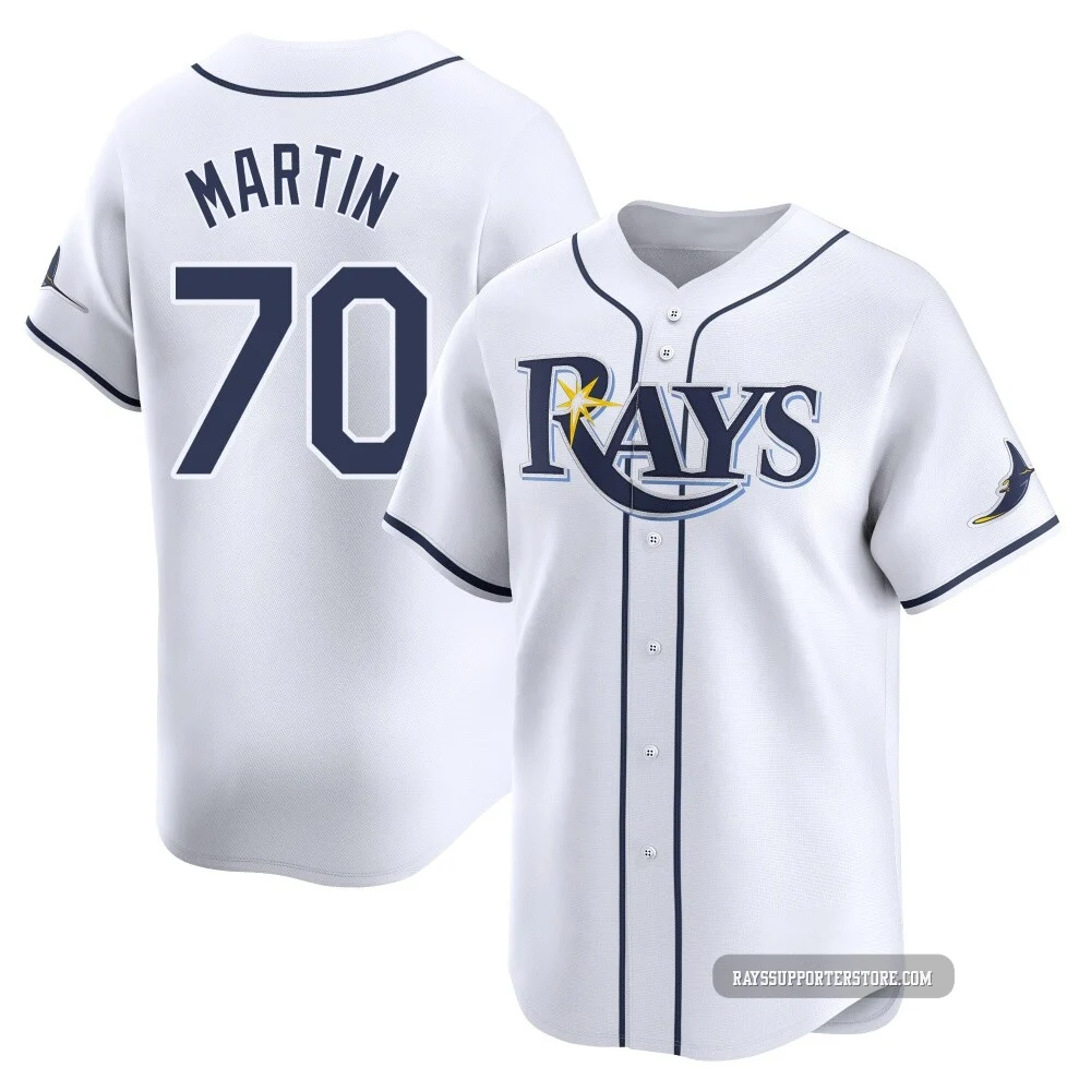 Tampa Bay Rays ＃70 Trevor Martin Youth Limited Home Jersey - White