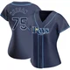 Tampa Bay Rays ＃75 Dominic Keegan Women's Authentic Alternate Jersey - Navy