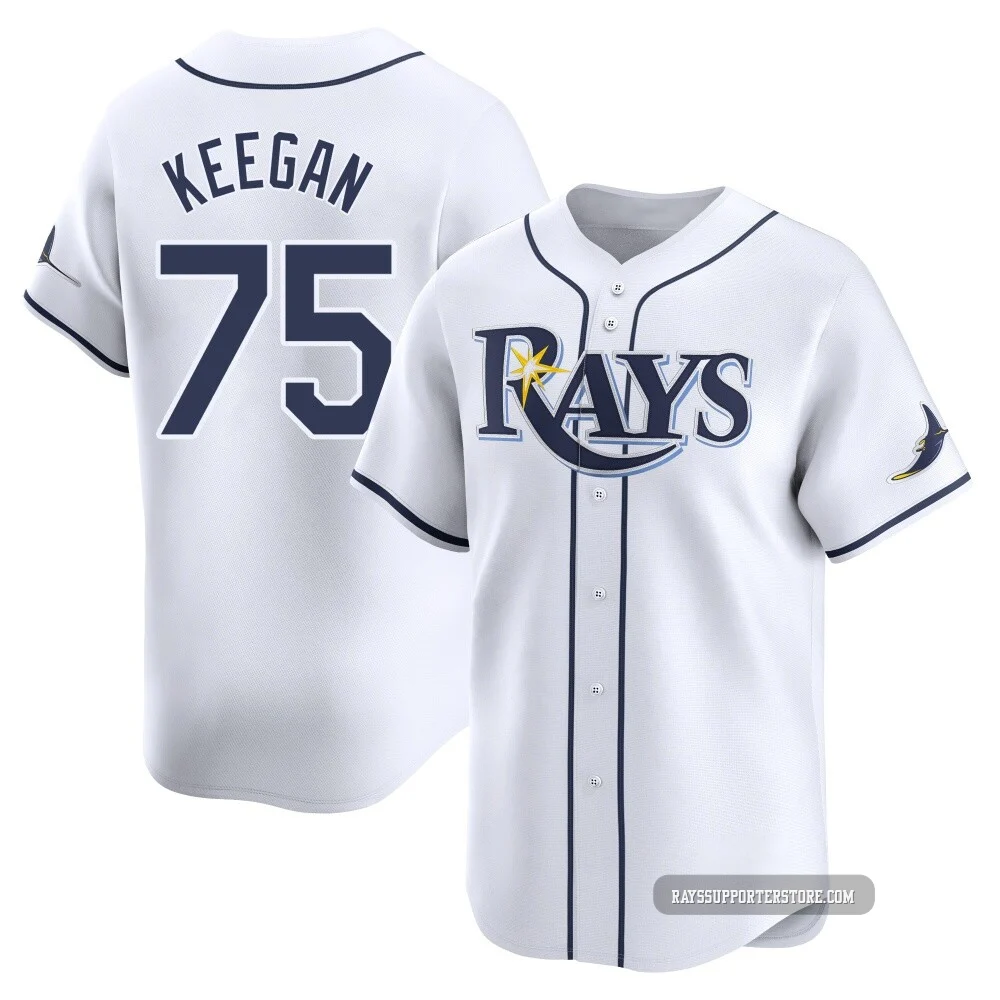 Tampa Bay Rays ＃75 Dominic Keegan Youth Limited Home Jersey - White