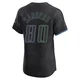Tampa Bay Rays ＃80 Phoenix Sanders Men's Elite 2024 City Connect Jersey - Charcoal