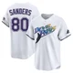 Tampa Bay Rays ＃80 Phoenix Sanders Men's Limited Throwback Cooperstown Jersey - White
