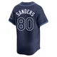 Tampa Bay Rays ＃80 Phoenix Sanders Youth Limited Away Jersey - Navy