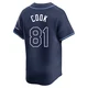 Tampa Bay Rays ＃81 Alexander Cook Men's Limited Away Jersey - Navy