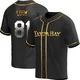 Tampa Bay Rays ＃81 Alexander Cook Youth Replica Black en Alternate Jersey - Gold