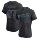 Tampa Bay Rays ＃87 Austin Overn Men's Elite 2024 City Connect Jersey - Charcoal