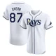 Tampa Bay Rays ＃87 Austin Overn Men's Elite Home Jersey - White