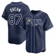 Tampa Bay Rays ＃87 Austin Overn Men's Limited Away Jersey - Navy