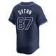 Tampa Bay Rays ＃87 Austin Overn Men's Limited Away Jersey - Navy