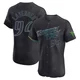 Tampa Bay Rays ＃94 Nathan Lavender Men's Elite 2024 City Connect Jersey - Charcoal