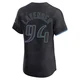 Tampa Bay Rays ＃94 Nathan Lavender Men's Elite 2024 City Connect Jersey - Charcoal
