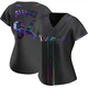 Tampa Bay Rays ＃94 Nathan Lavender Women's Replica Holographic Alternate Jersey - Black