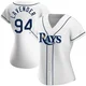 Tampa Bay Rays ＃94 Nathan Lavender Women's Replica Home Jersey - White