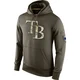 Tampa Bay Rays Men's Salute to Service KO Performance Hoodie - Olive